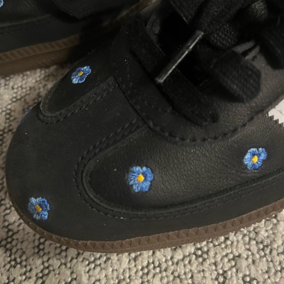 Adidas Samba OG Black with Blue Floral Sneakers - Picture 6 of 7